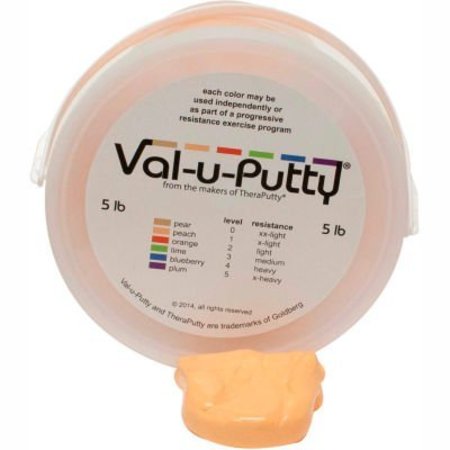 FABRICATION ENTERPRISES Val-u-Putty„¢ Exercise Putty, Peach, X-Soft, 5 Pound 749387